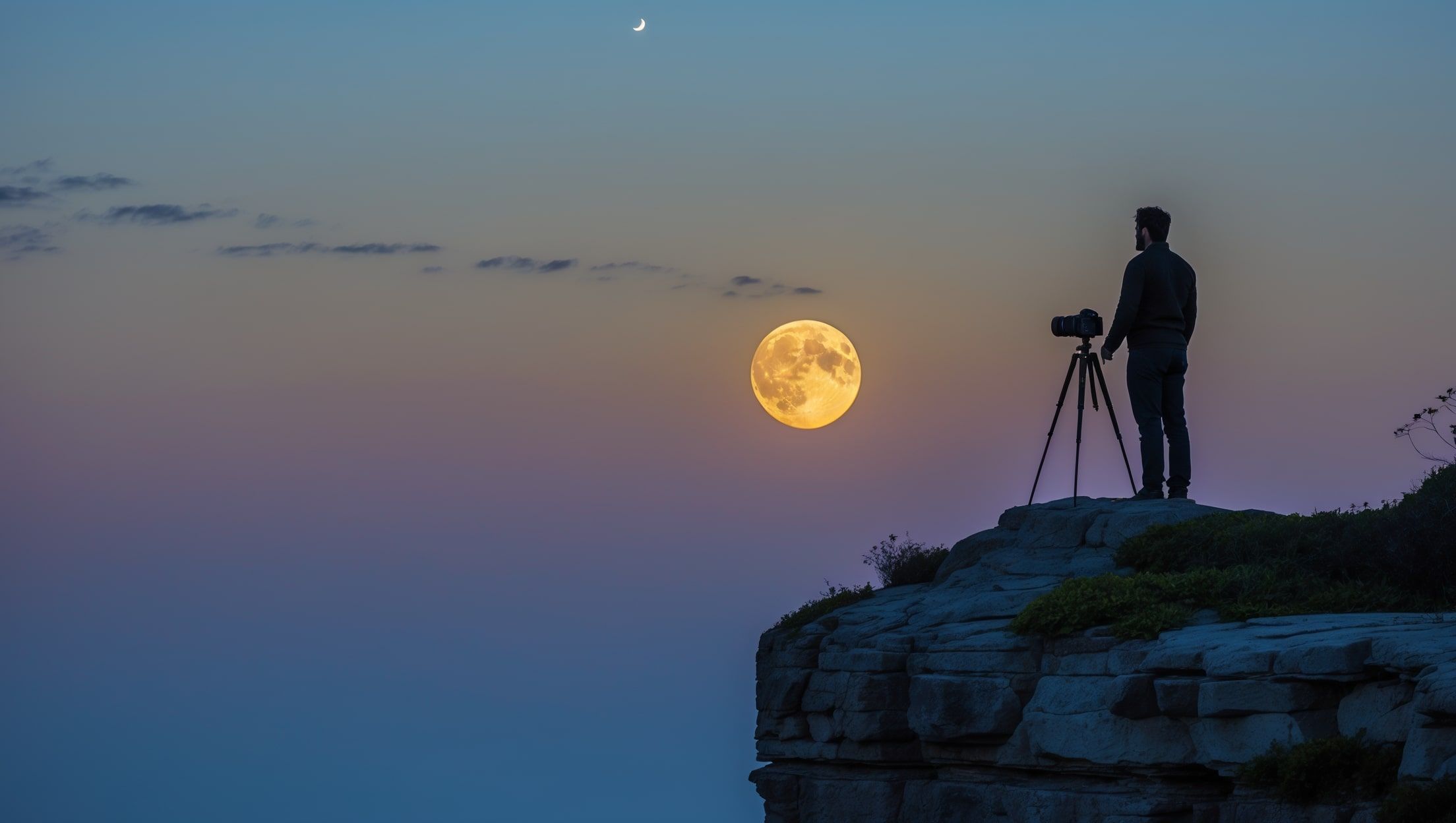 Como Fotografar um Pôr do Sol da Lua?